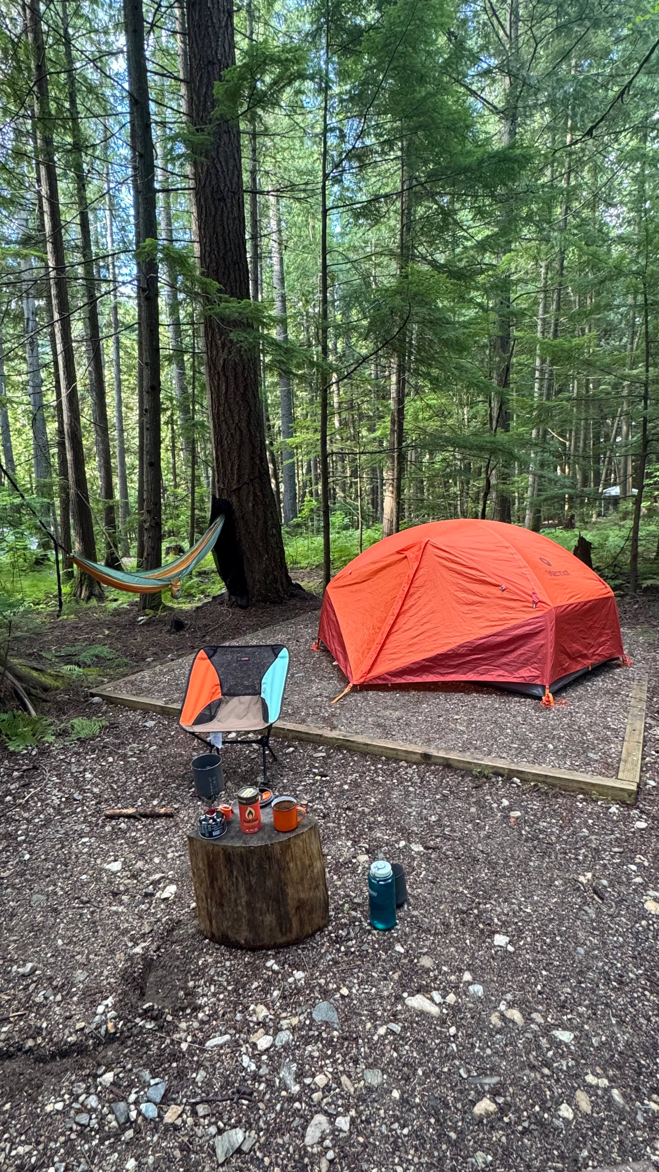 A campground near Revelstoke, British Columbia