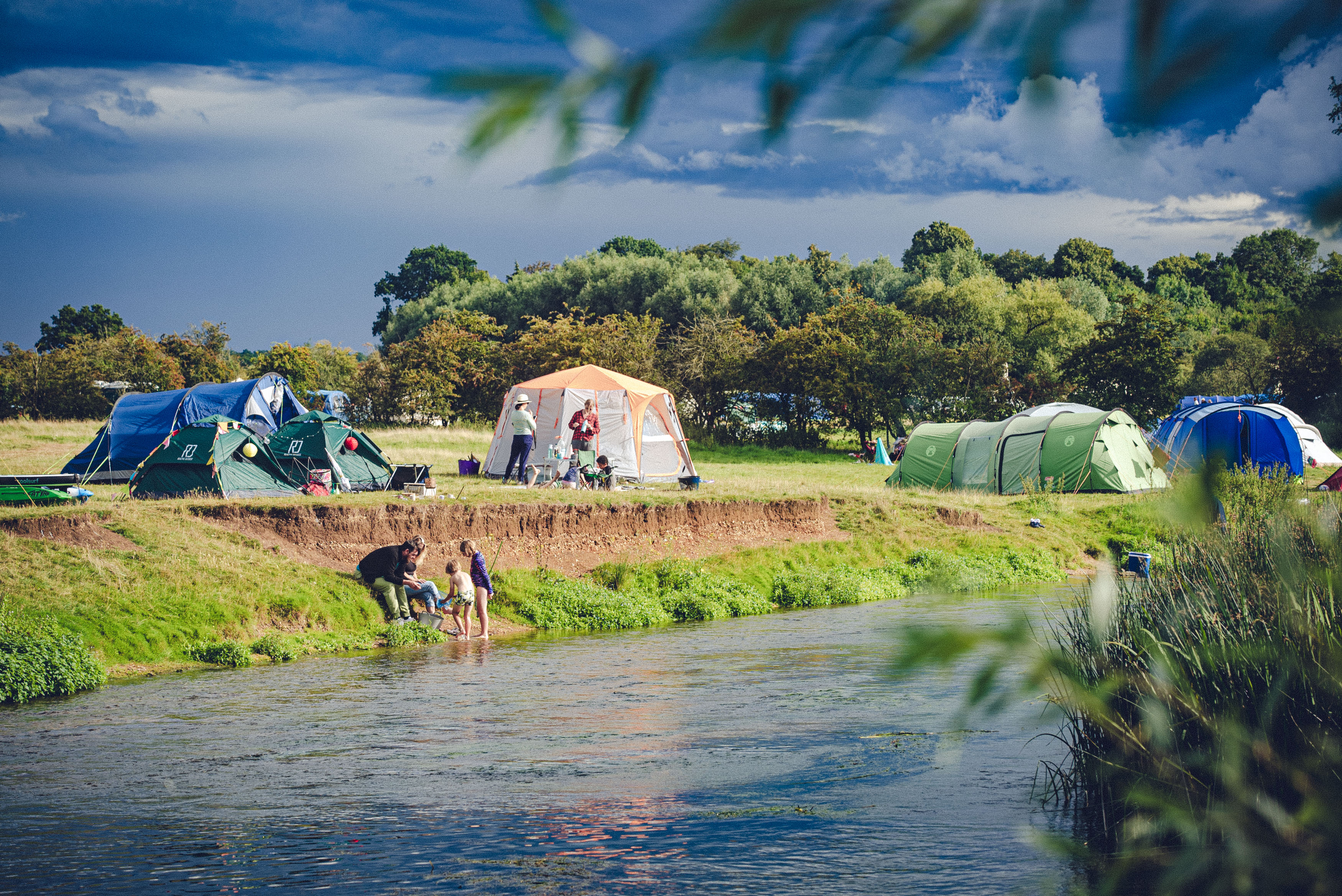 A pop-up campsite in Bedfordshire