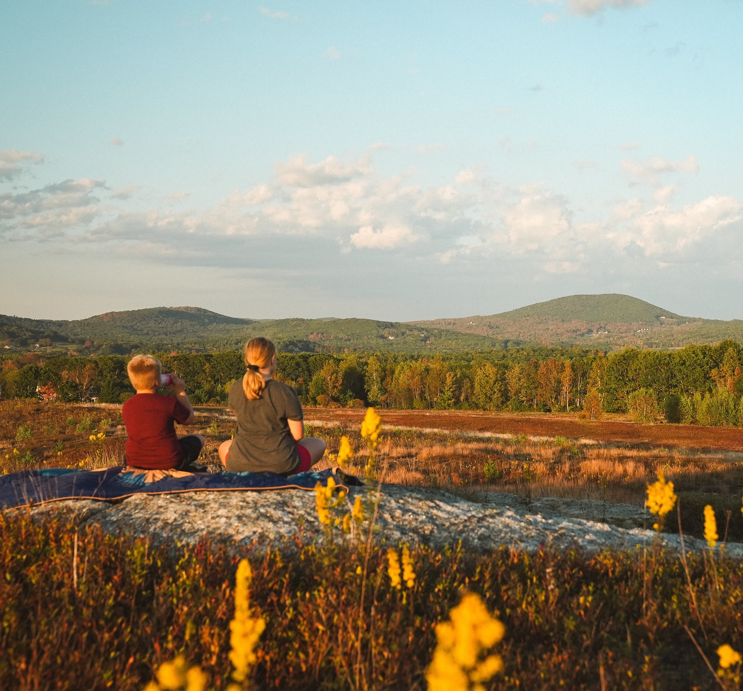 Off-grid land in Dedham, Maine.