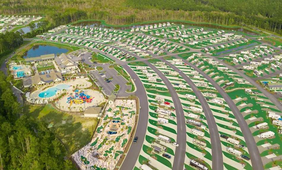 Nationwide RV resort network.