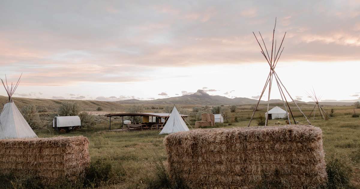 Native American Teepees Big Quiet Cowboy Camping Wy 11