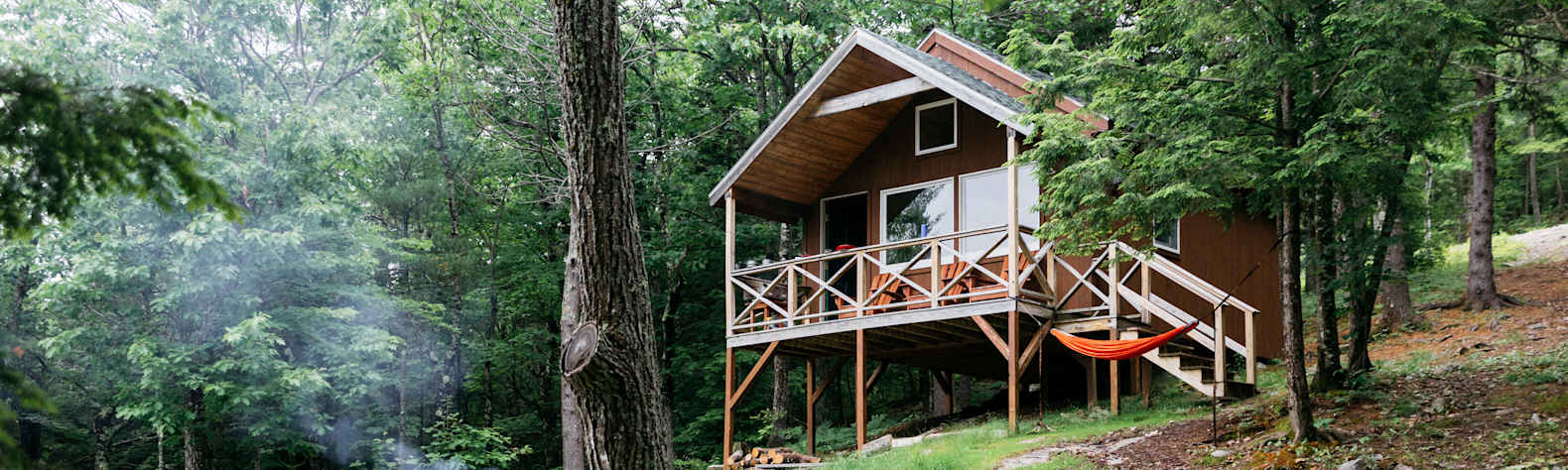 Tuckermans Cabin On Pleasant Mt Camping