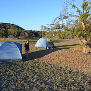 LU OP setting up those tents!