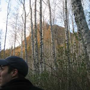 View of the peak from the campsites.