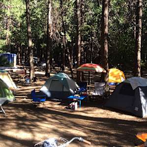 Tight quarters but we still had room for 3 tents. Site 64