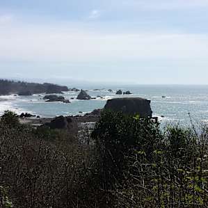 Looking south at Harris Beach Campground_March 2015