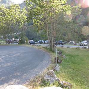 Lower camp sites (1-8) along the river