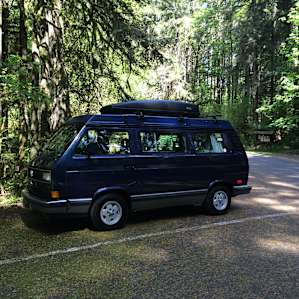 There is ample parking for the 5 yurts and the group camp sites.