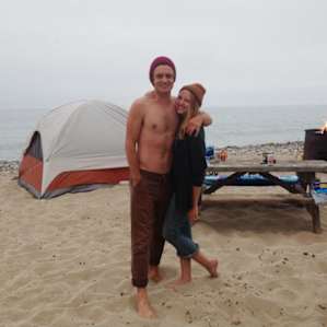 Falling asleep in the sand and to the sound of the waves makes for a nice weekend getaway.