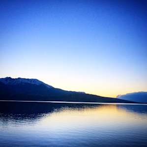 While tent pads aren't ON the reservoir shore, the back loop of sites are a short walk from it. A beautiful place to watch the sun set.