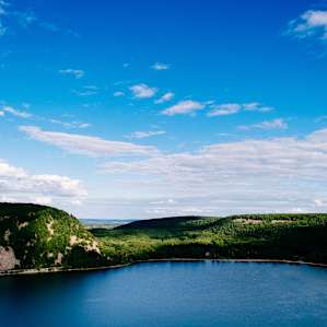 The highlights of Devil's Lake for me are the hikes up the East and West Bluff. The views like this one from the West Bluff and unlike anywhere in Wisconsin.