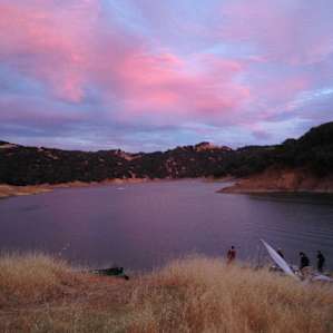 A beautiful pink sunset