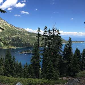 This is the view from Inspiration Point, across the road from Bayview Campground.