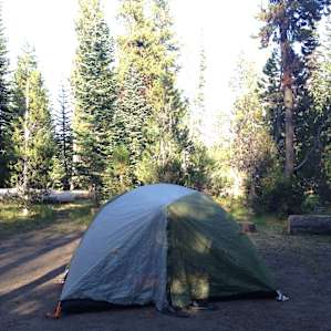 My campsite at Mazama, facing away from road and other campsites