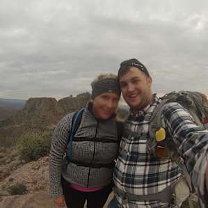 On the Superstition Ridgeline Trail above Lost Dutchman