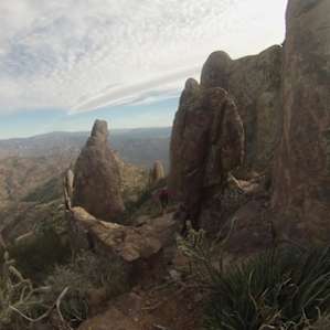 Superstition Ridgeline Trail. Accessible from campground.