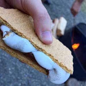 S'mores from the fire pit.