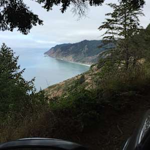 Some nice views on the way in on the intimidating Usal road