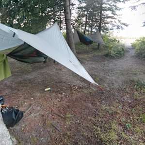A little busy with trailers/RVs, but great amenities & lakefront access.