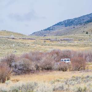 Our quiet camp spot in April. Just a couple of miles from Gardiner--perfect spot to get up early and hit Yellowstone Park for the dawn patrol.