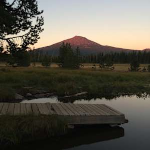 Mallard Marsh boat launch at sunset