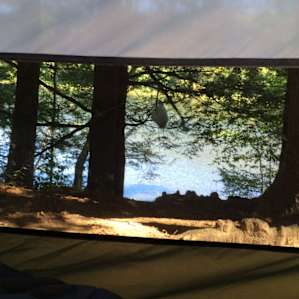 View of the Delaware River from the tent