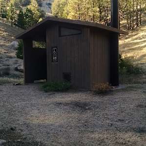 Vault toilet at the trail camp