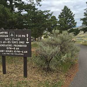 Mammoth Hot Springs Campground