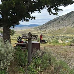 Motorcycle only campsite - thanks for that ;)