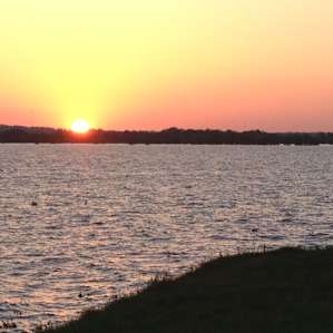 Another perk of getting the best campsite right on the water was the excellent view of the sunset.