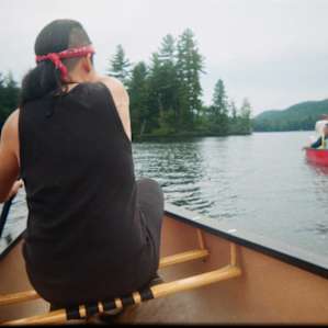 Canoeing through the Fulton Chain of Lakes