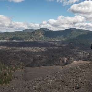 On top of Cinder Cone you get a great view of the Fantastic Lava Beds and Butte Lake