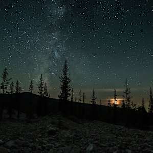 Great views of the Milky Way just a short drive out of the campsite