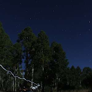 My first stay in the Webster Flat area (just down the dirt road from the actual Deer Haven Campground). Just me, my Subi, and my hammock - genius!