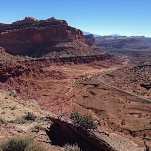 From near Chimney Rock looking towards Fruita, Capitol Reef Nat'l Park.