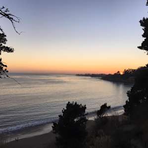 View of the Sunset from campground