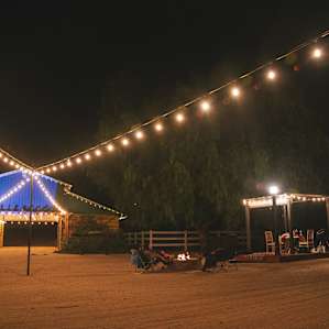 The communal area for both campsites.
