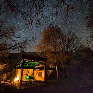 Campsite #35 at night