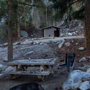 campsite #11, close to the bathroom..yes!..and when its cold, nice to not have to walk so far