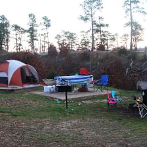 Deer Run campsite 30. No trees and a great view of the RV campground. Check out campsites 32+ for a better situation.