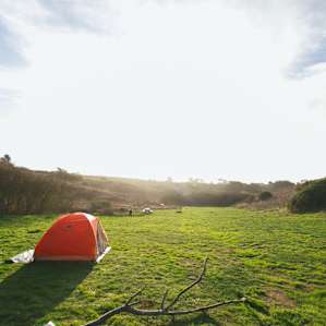 Campsites 1-5 are all in a beautiful meadow