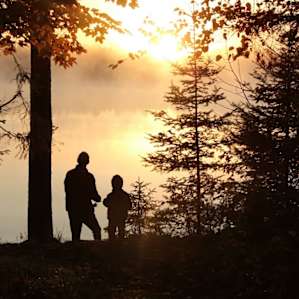 Fishing on the shores of Bear Lake