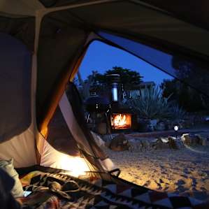 From the tent