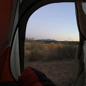 Good view in the morning from the tent
