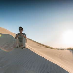 Drove 45 mins to summit Kelso Dunes. Highly recommend!