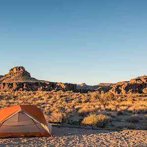 December camping at Hole-in-the-Wall campground