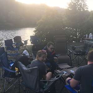 Tons of space around the fire ring to hang out