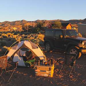 Our breakfast setup.
