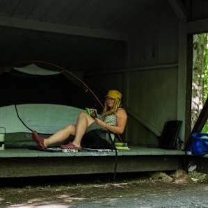 Ash Lean-to is a great camping option when rain threatens.