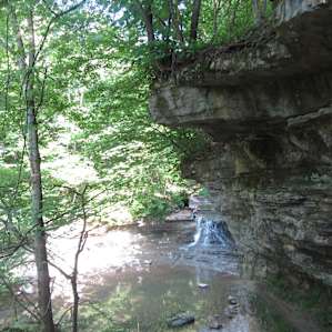 View of waterfall